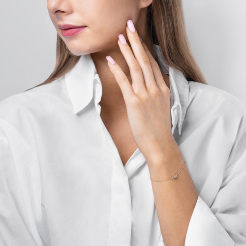 Bransoletka Pure: złota, diament